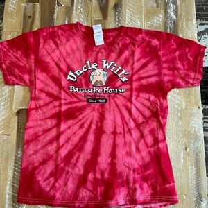 Kids Red Tie-Dye T-Shirt size 14-16